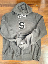 Load image into Gallery viewer, September Chenille &quot;S&quot; Letterman Hoodie Sweatshirt
